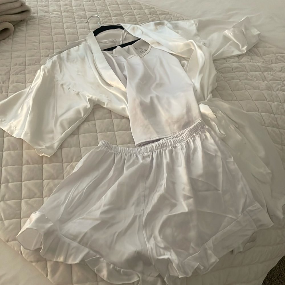 Bride robe with pj set size small